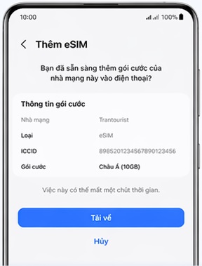 Chọn dữ liệu di động Android